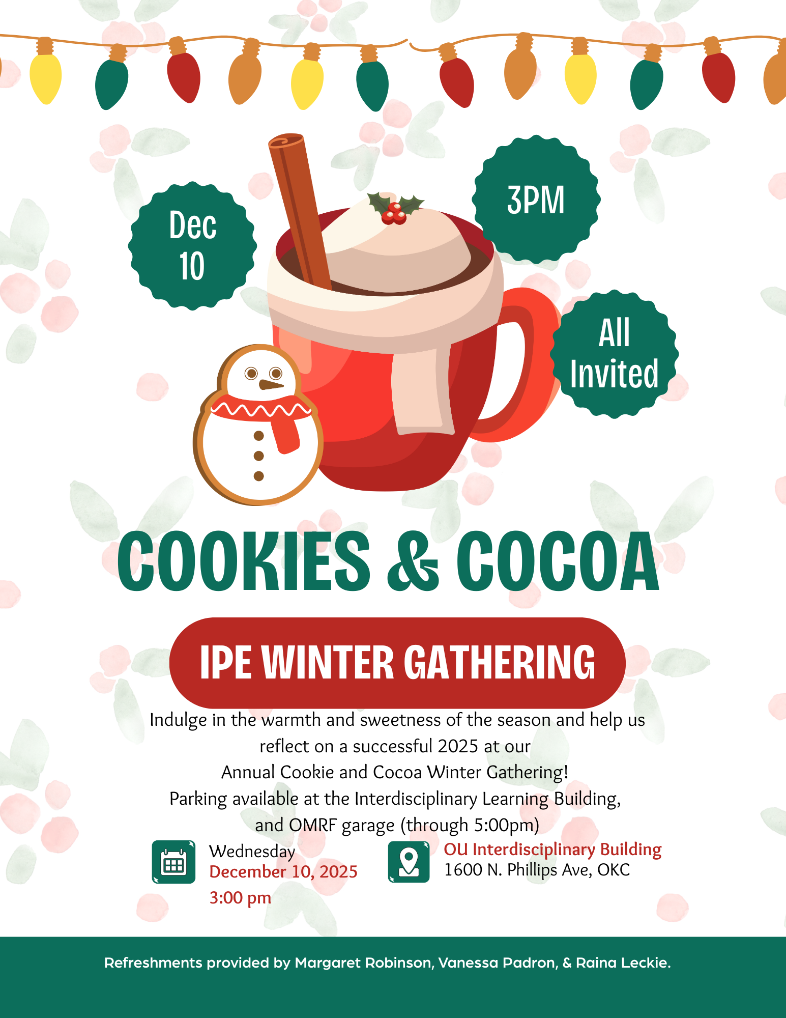 Invitation with details to attend gathering