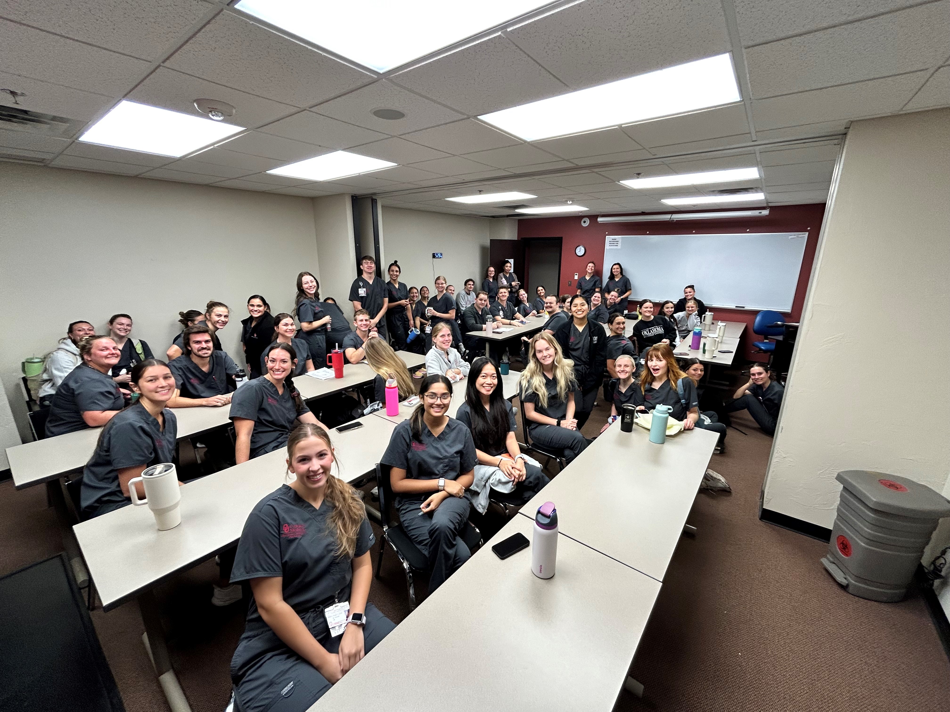 Students in a classroom