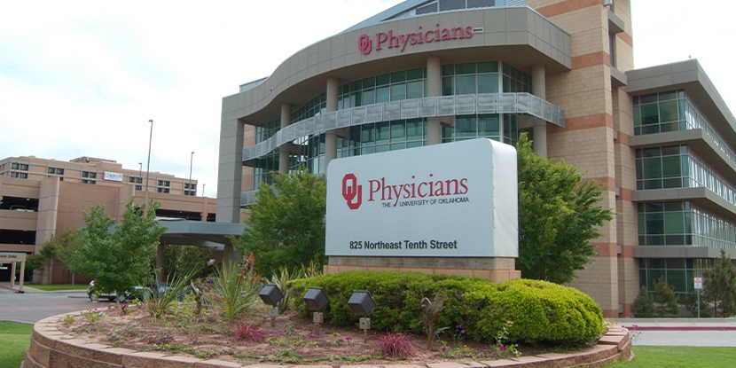 View of the OU Health Physicians building